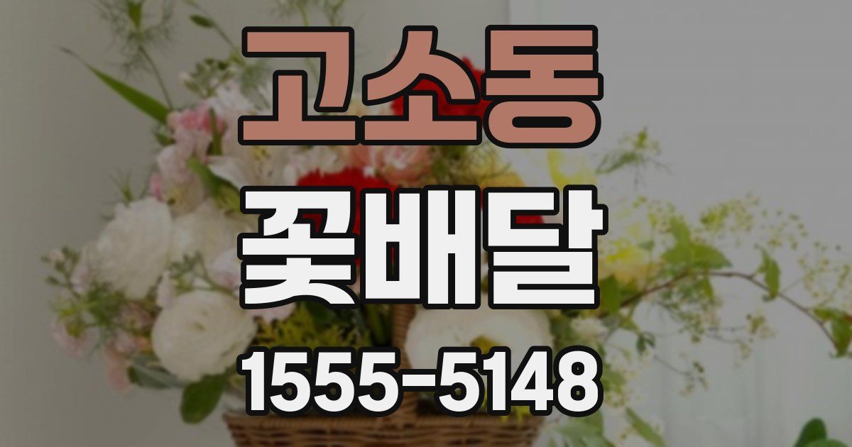 고소동 꽃배달