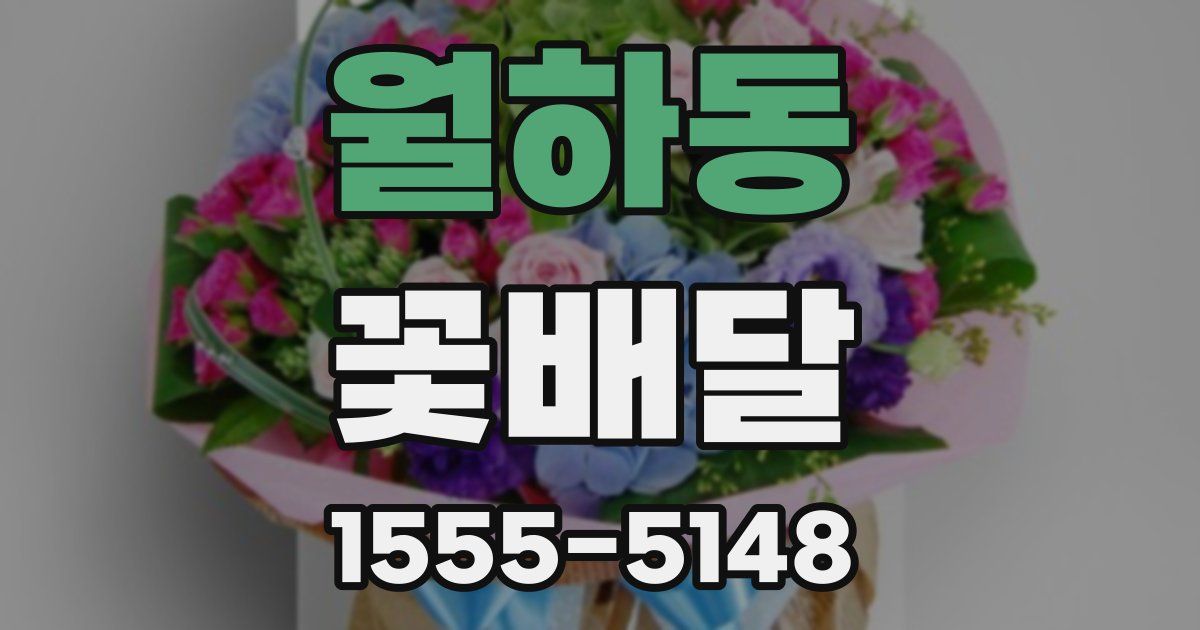 월하동 꽃배달