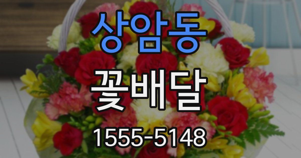 상암동 꽃배달