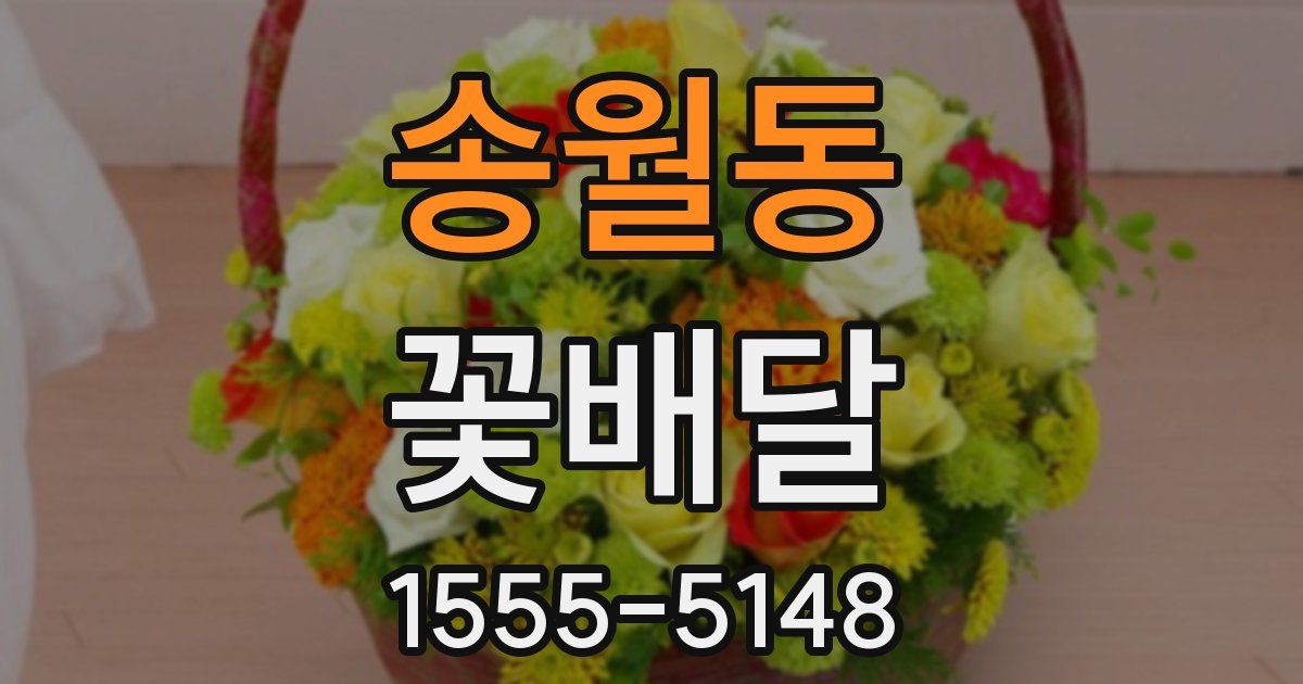 송월동 꽃배달