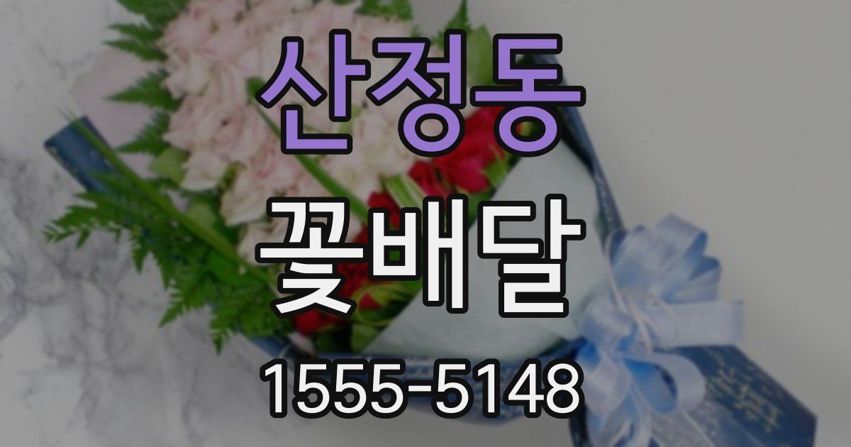 산정동 꽃배달