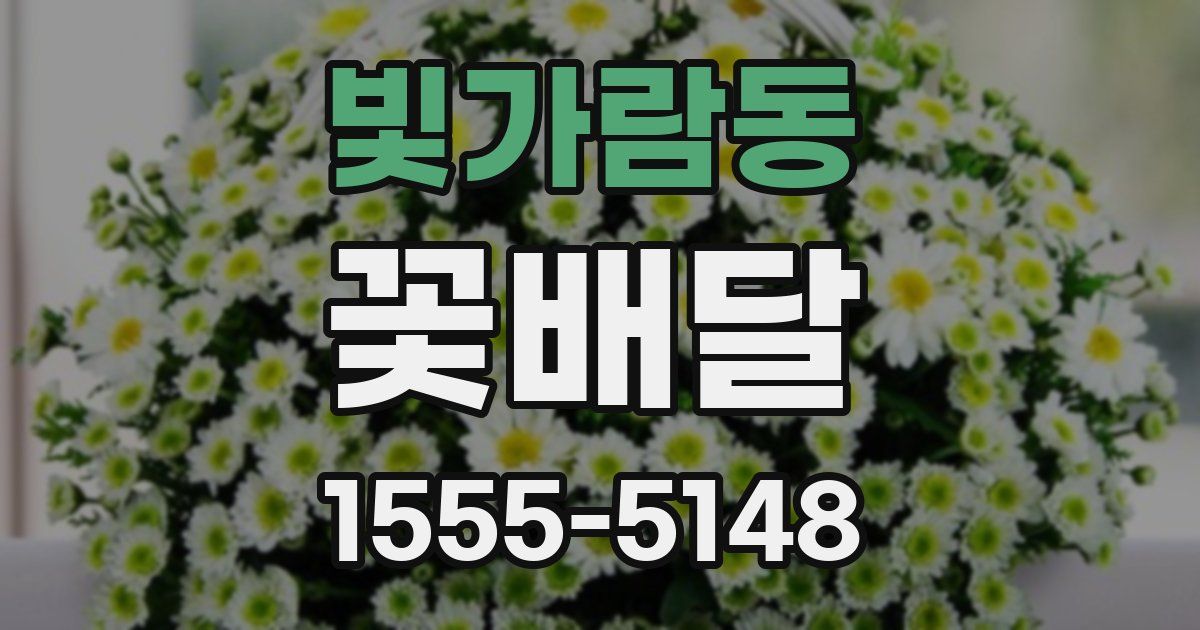 빛가람동 꽃배달