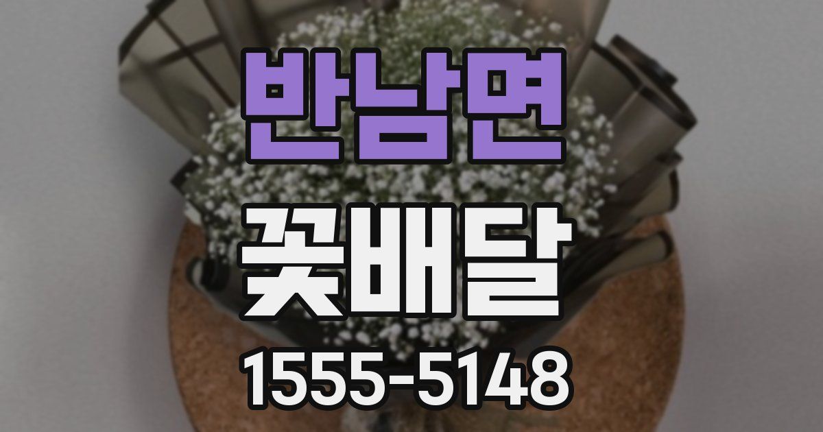 반남면 꽃배달
