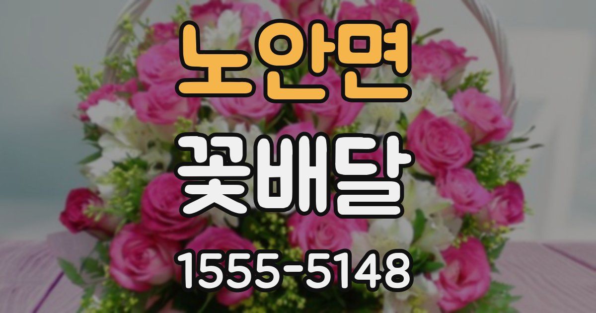 노안면 꽃배달