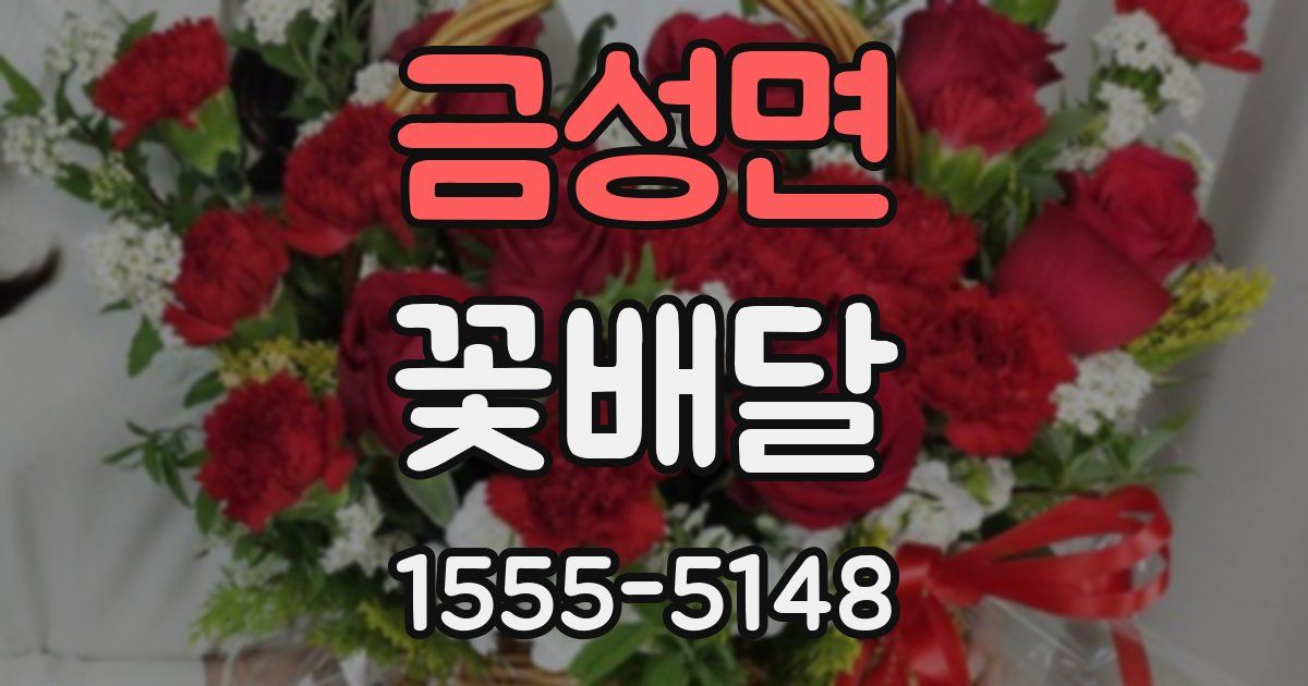 금성면 꽃배달