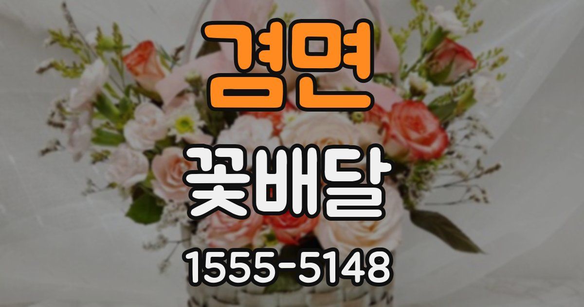 겸면 꽃배달