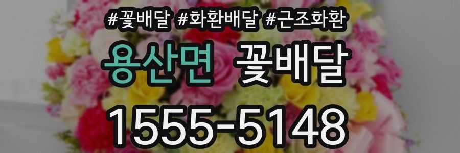 용산면 꽃배달