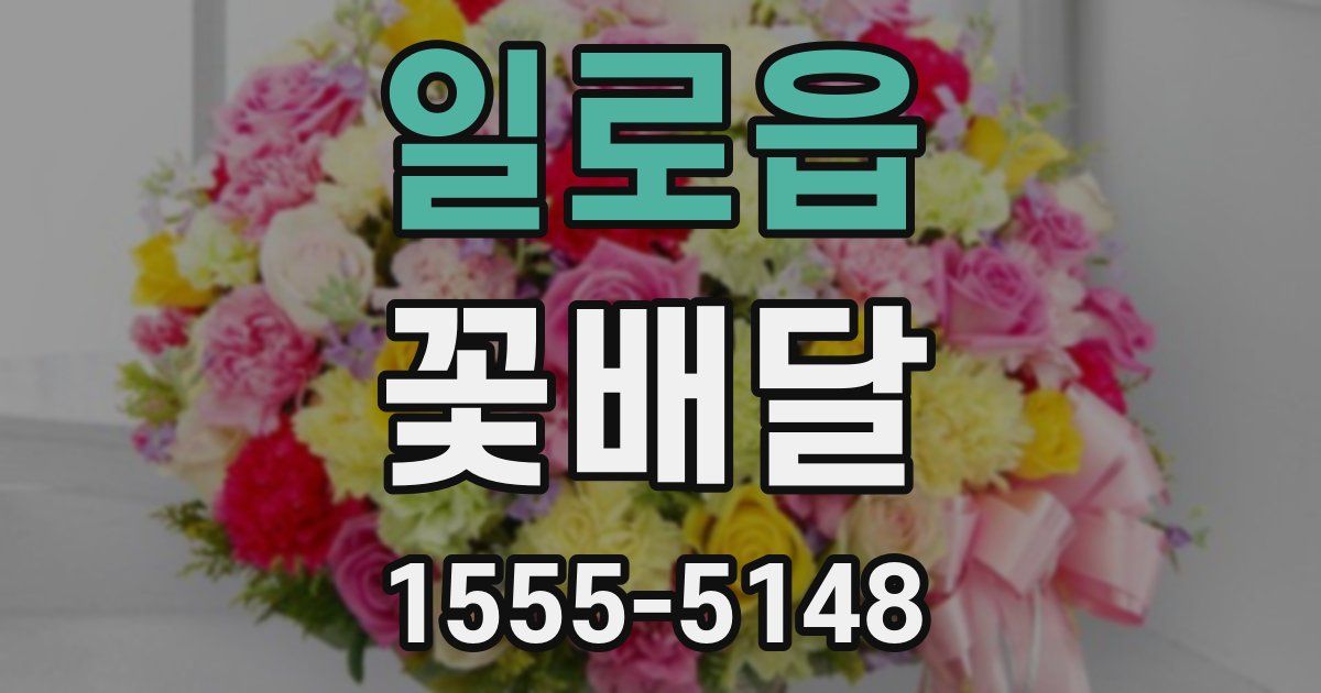 일로읍 꽃배달