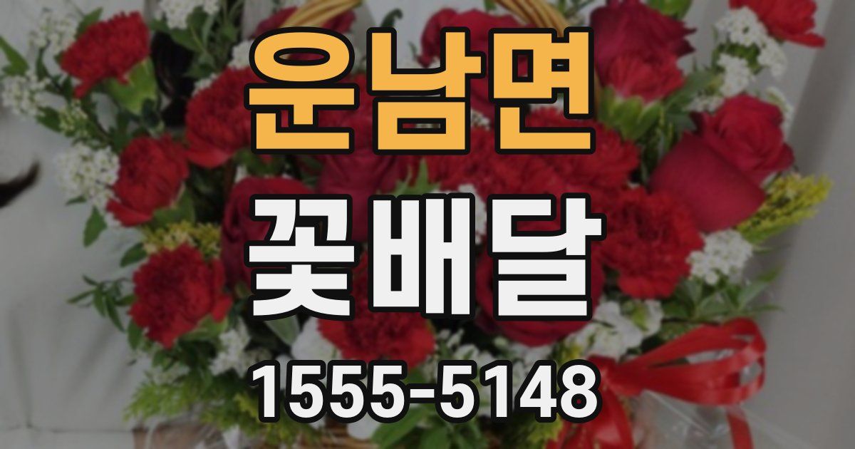운남면 꽃배달