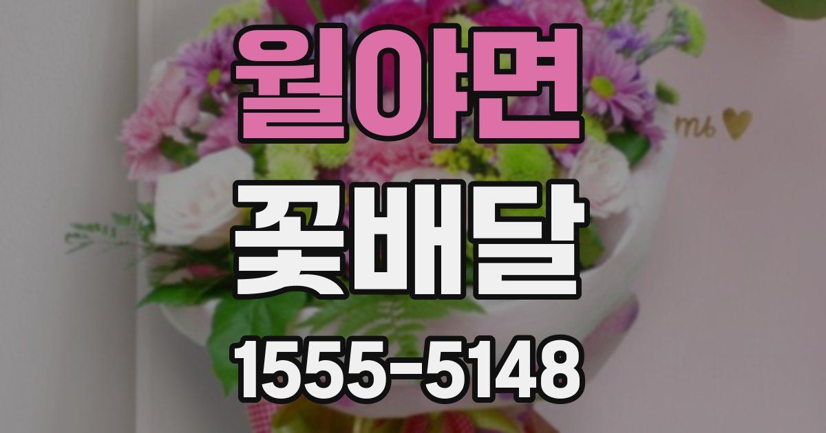 월야면 꽃배달