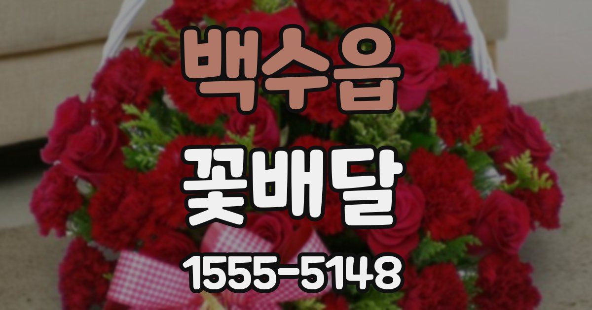 백수읍 꽃배달