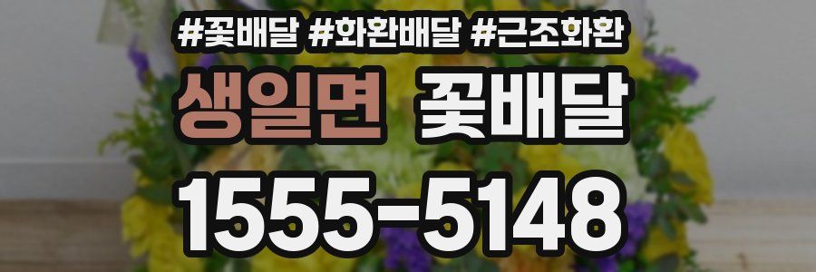 생일면 꽃배달
