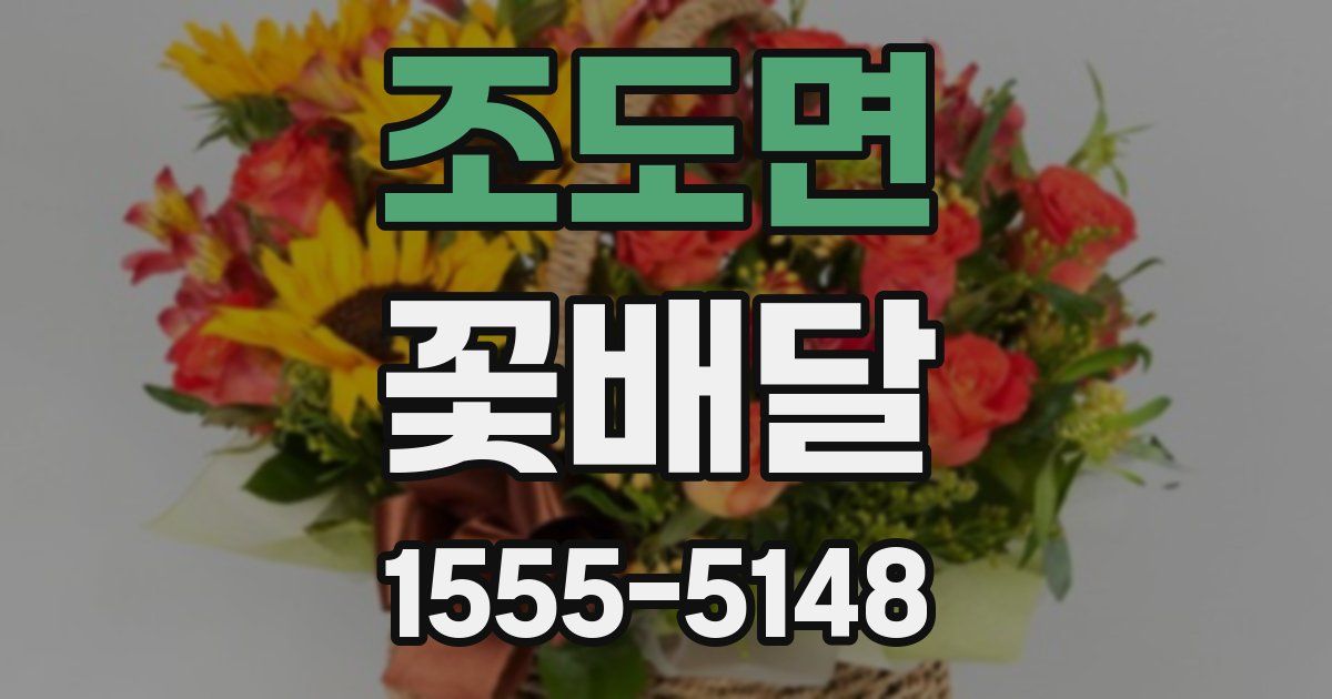 조도면 꽃배달