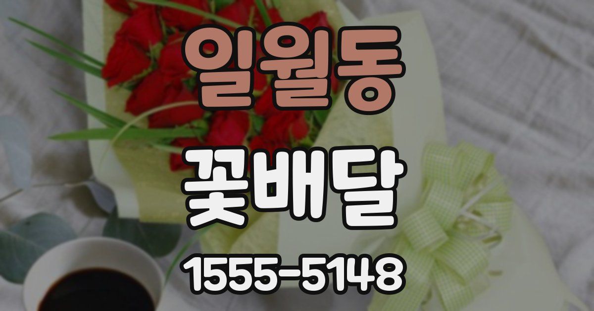 일월동 꽃배달