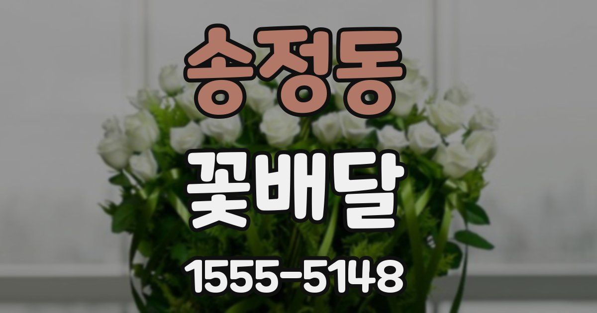송정동 꽃배달