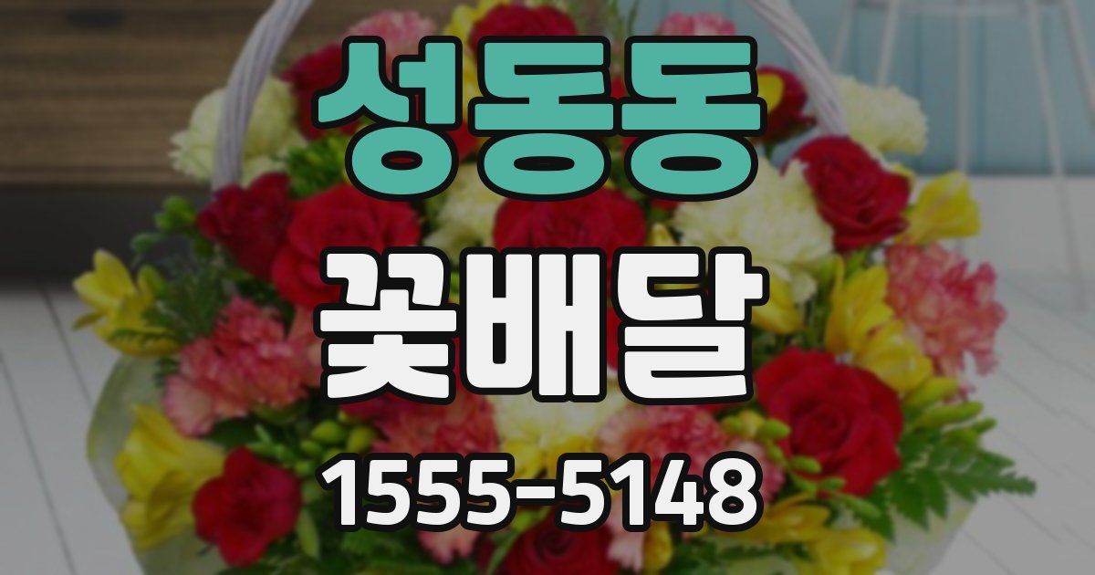 성동동 꽃배달