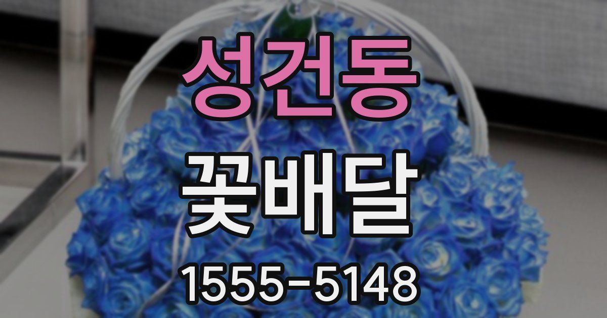 성건동 꽃배달