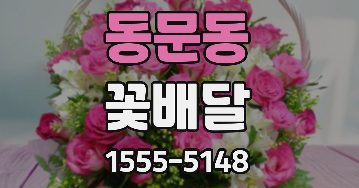 동문동 꽃배달
