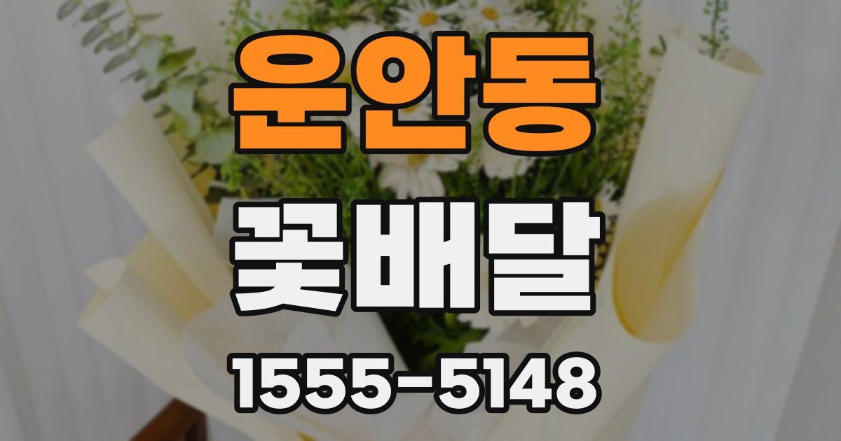 운안동 꽃배달