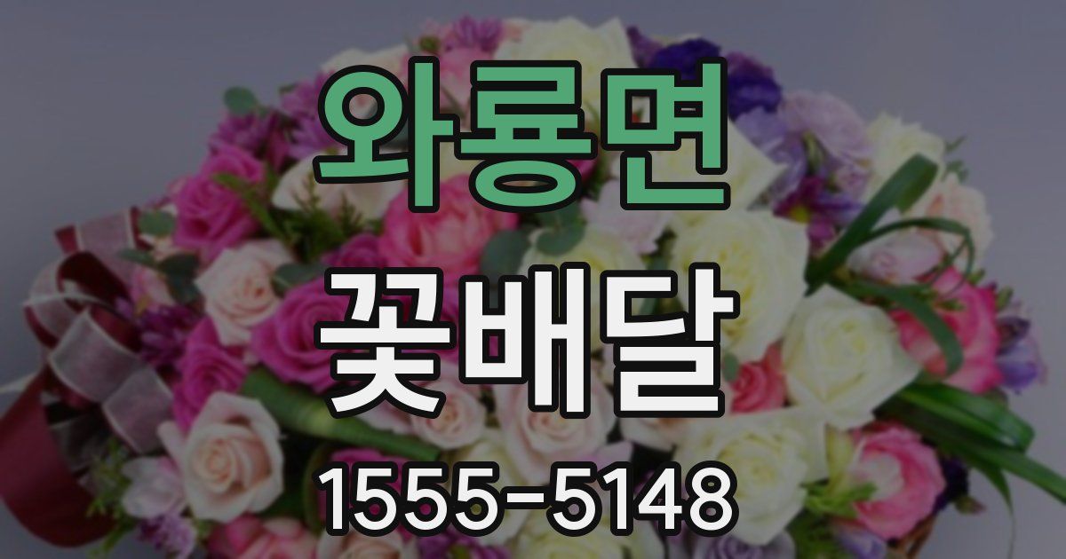 와룡면 꽃배달