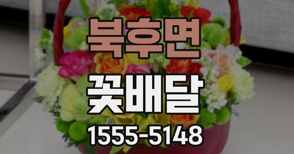 북후면 꽃배달