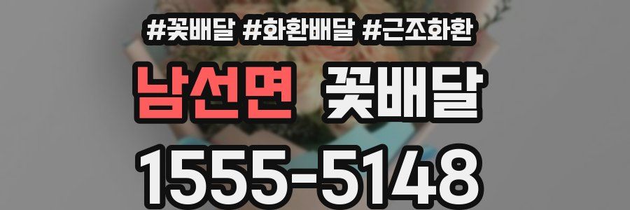 남선면 꽃배달