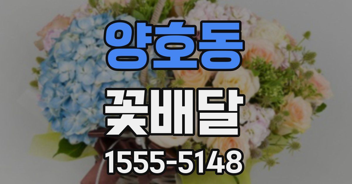 양호동 꽃배달