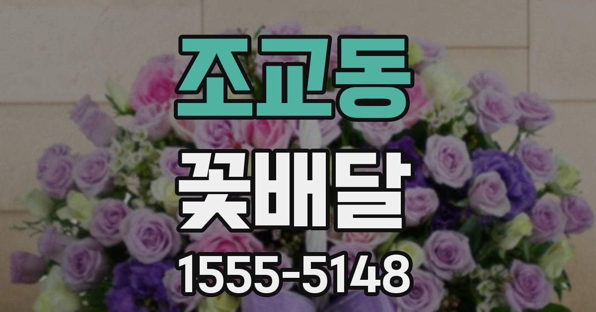 조교동 꽃배달