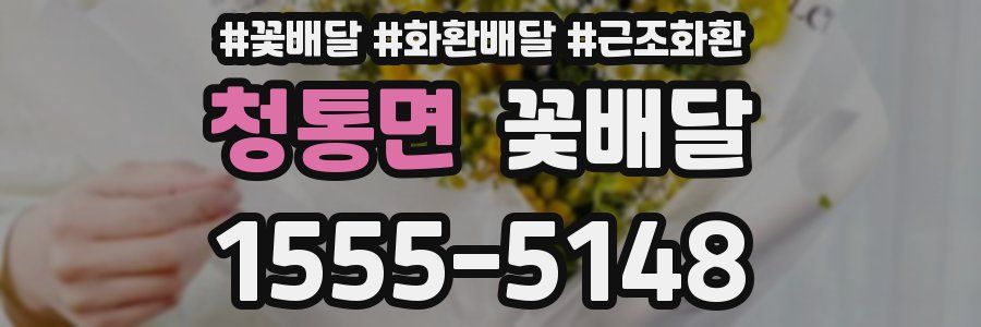 청통면 꽃배달