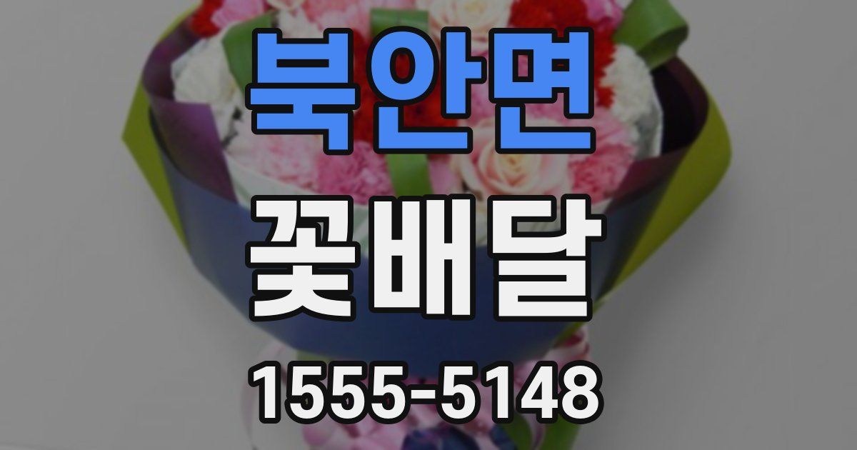 북안면 꽃배달
