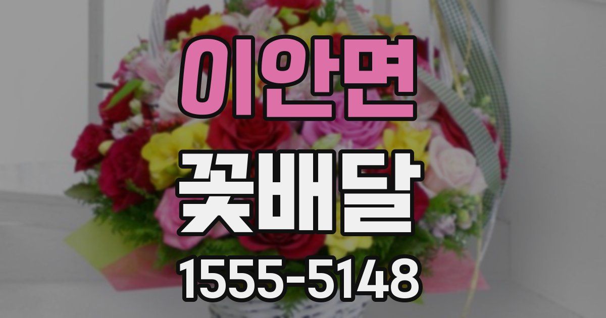 이안면 꽃배달