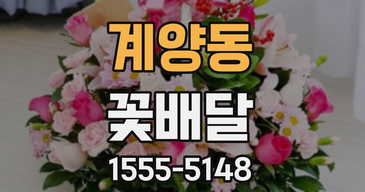 계양동 꽃배달