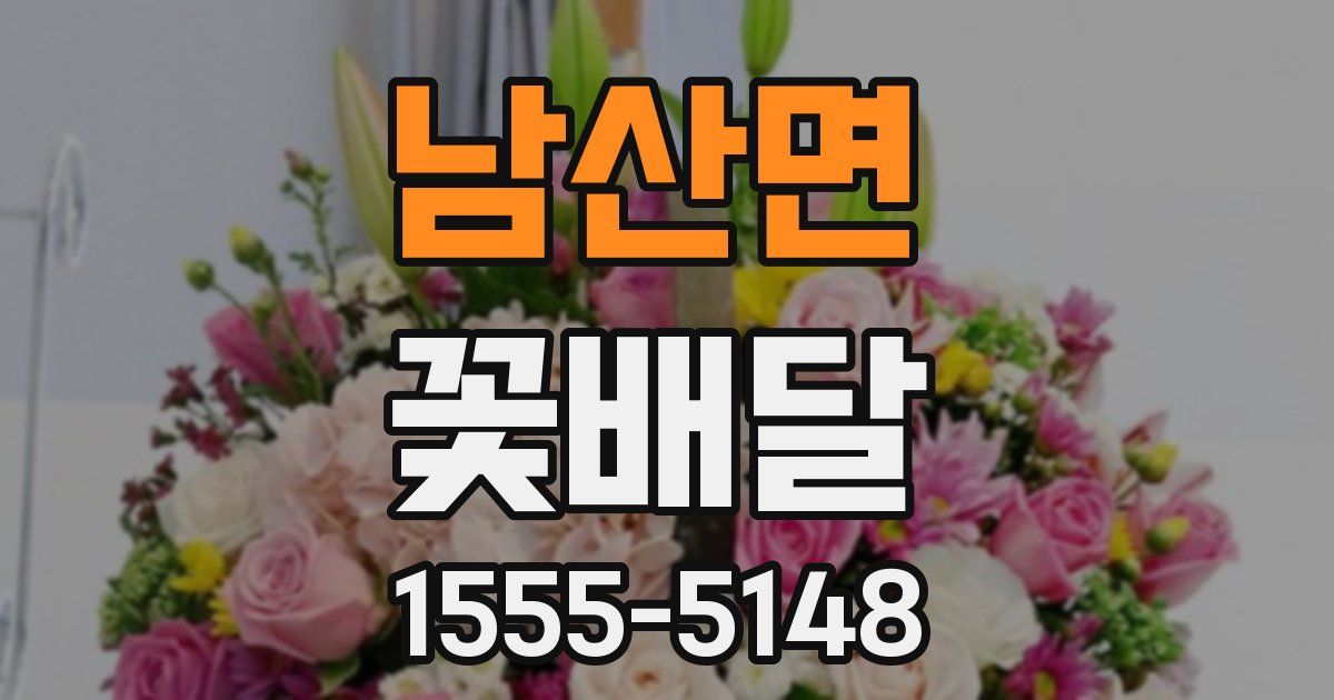 남산면 꽃배달