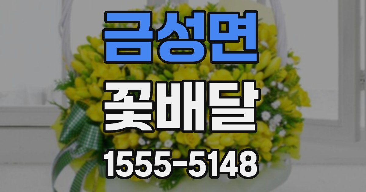 금성면 꽃배달
