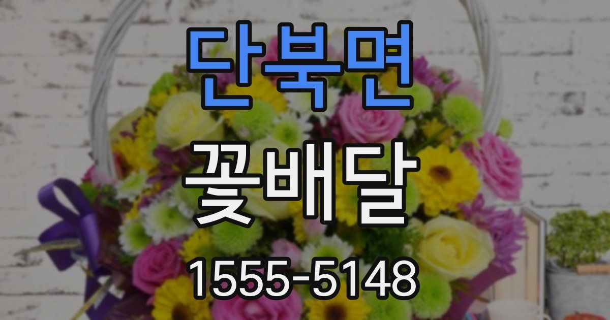 단북면 꽃배달