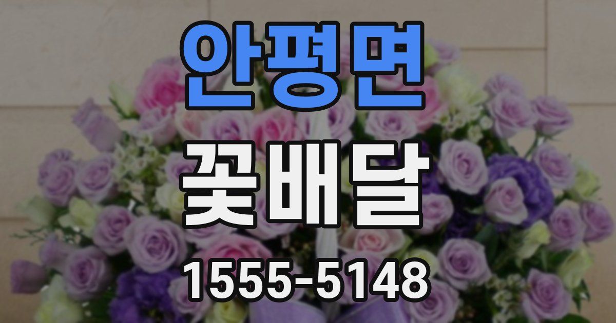 안평면 꽃배달