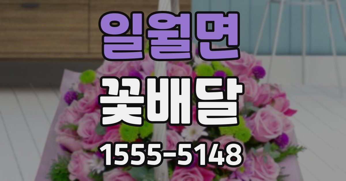 일월면 꽃배달