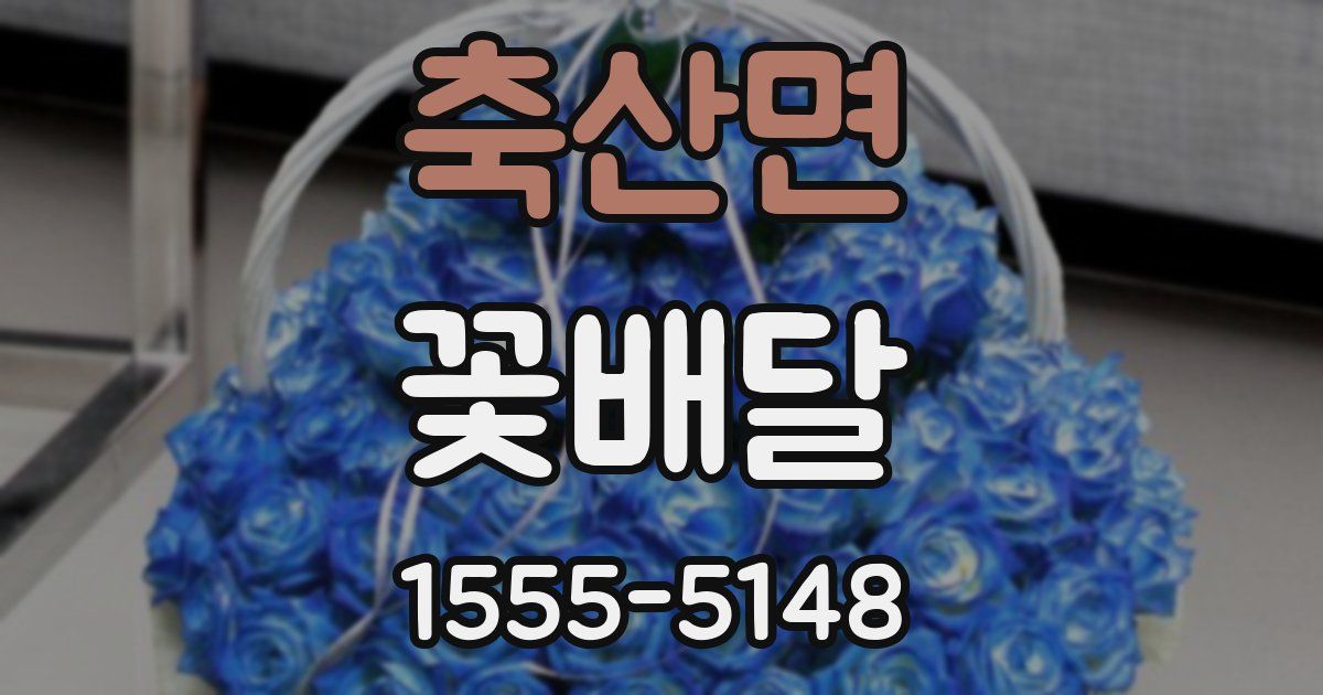 축산면 꽃배달