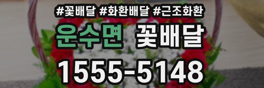 운수면 꽃배달