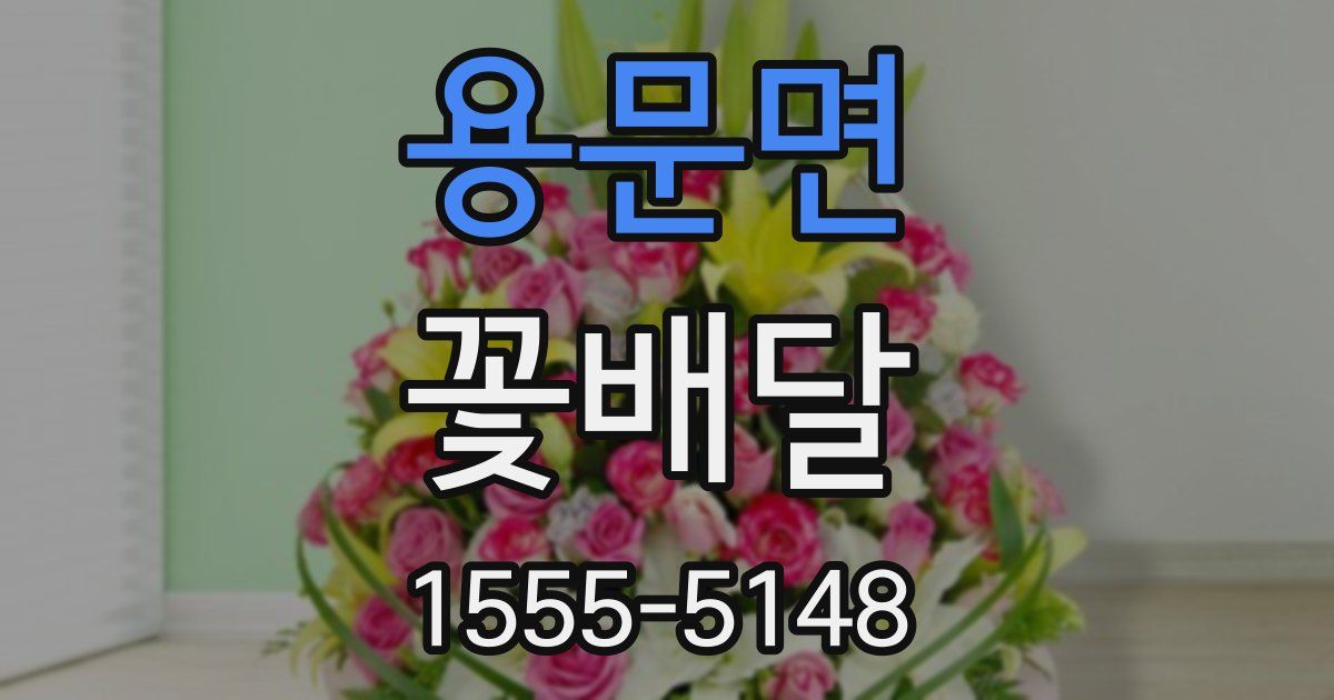 용문면 꽃배달