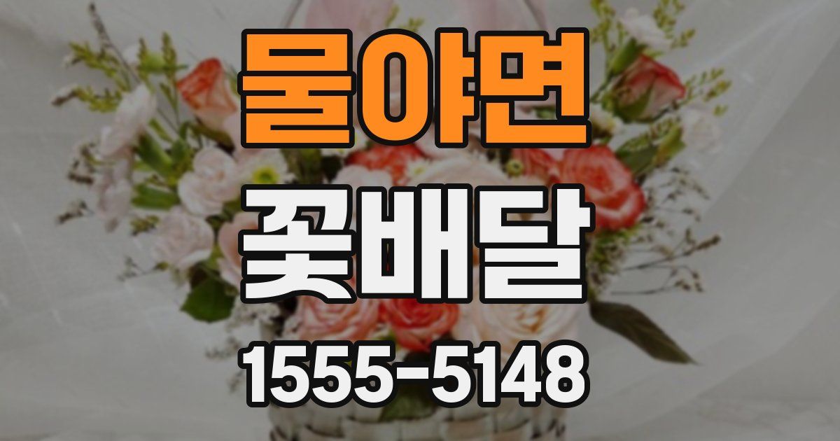 물야면 꽃배달