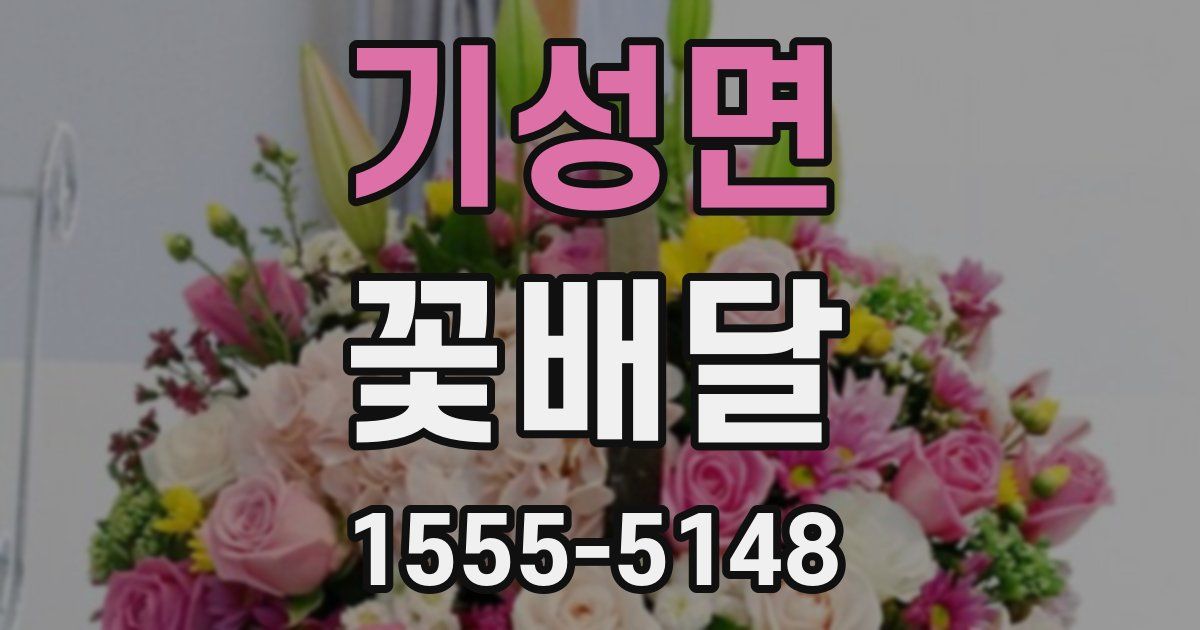 기성면 꽃배달