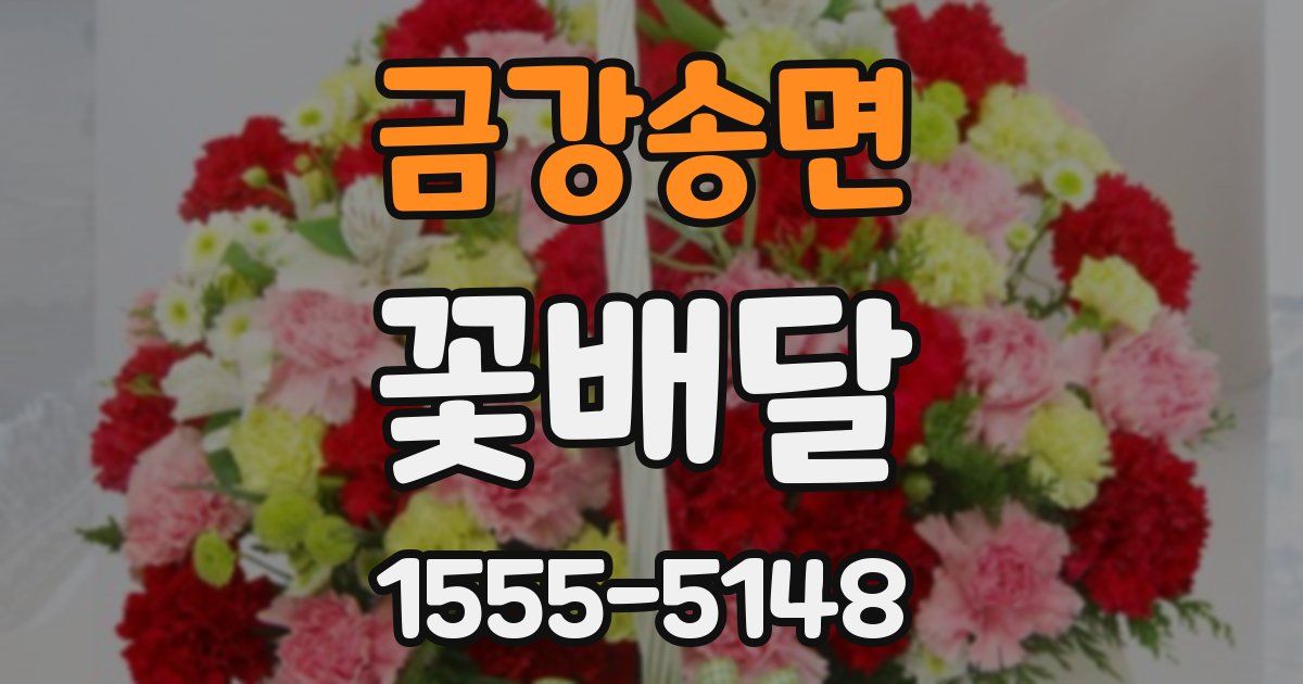 금강송면 꽃배달