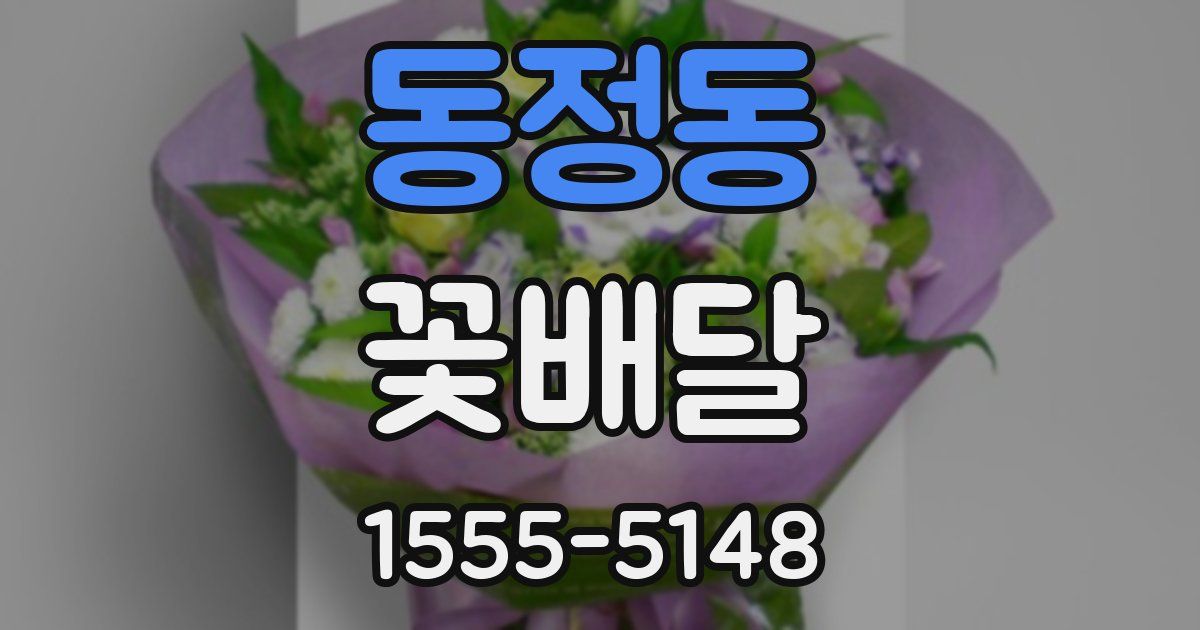 동정동 꽃배달