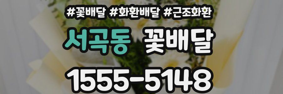 서곡동 꽃배달