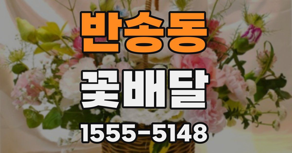반송동 꽃배달