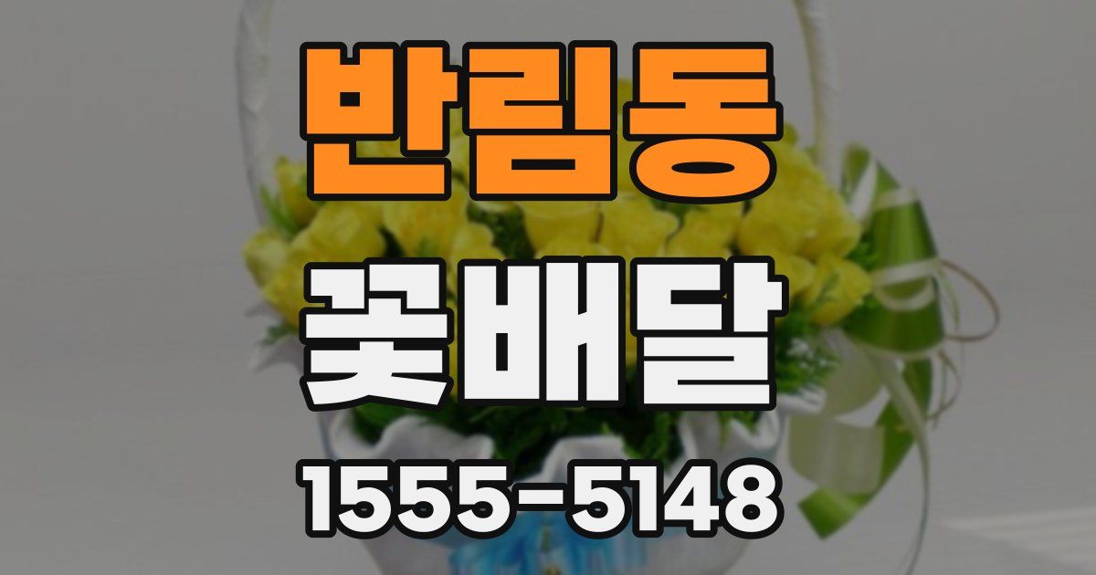 반림동 꽃배달