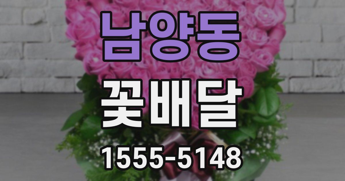 남양동 꽃배달