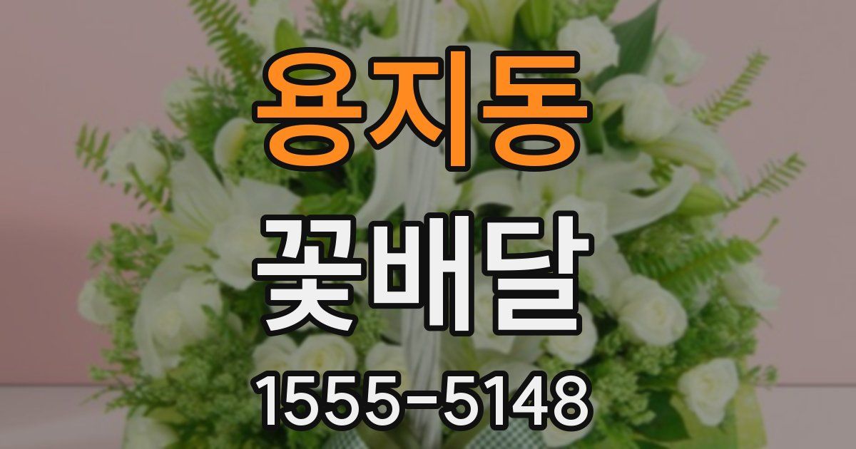 용지동 꽃배달