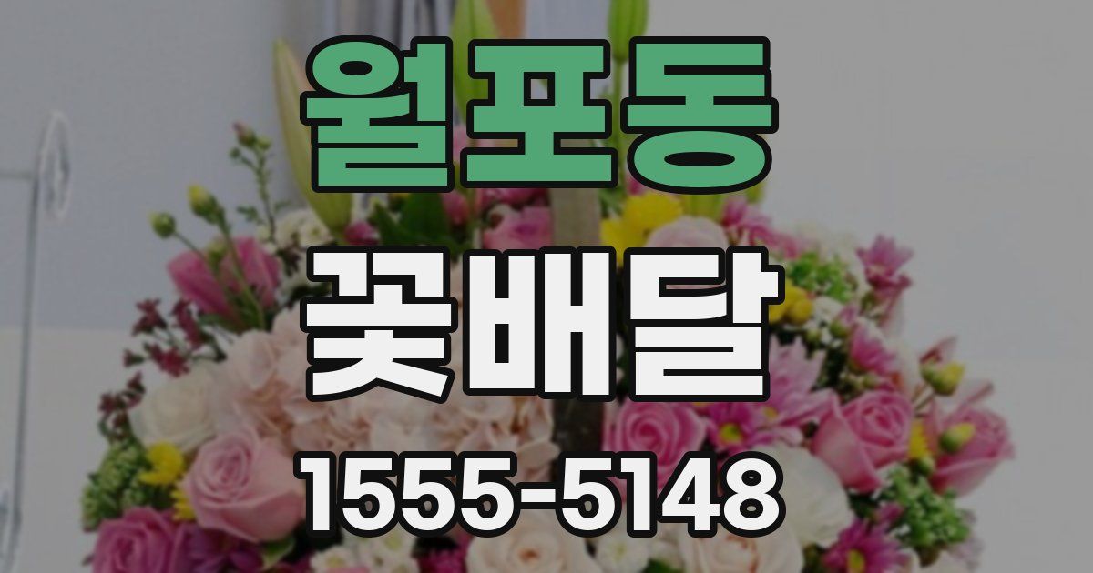 월포동 꽃배달